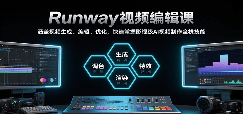 Runway视频编辑课,涵盖视频生成、编辑、优化,快速掌握影视级AI视频制作全栈技能 5d0a4aedbc3ffff.png