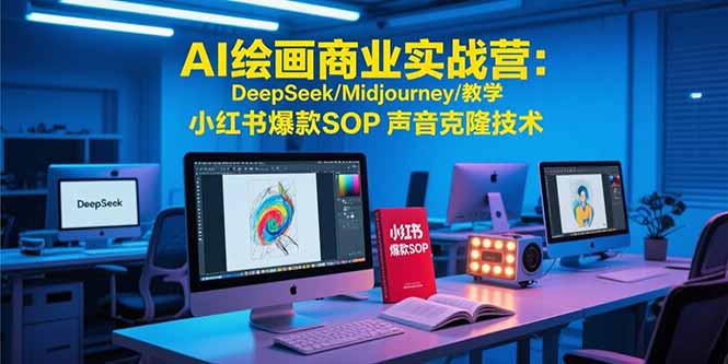 AI绘画商业实战营:DeepSeek/Midjourney/教学 小红书爆款SOP 声音克隆技术 90a6eaafcb82413.jpg